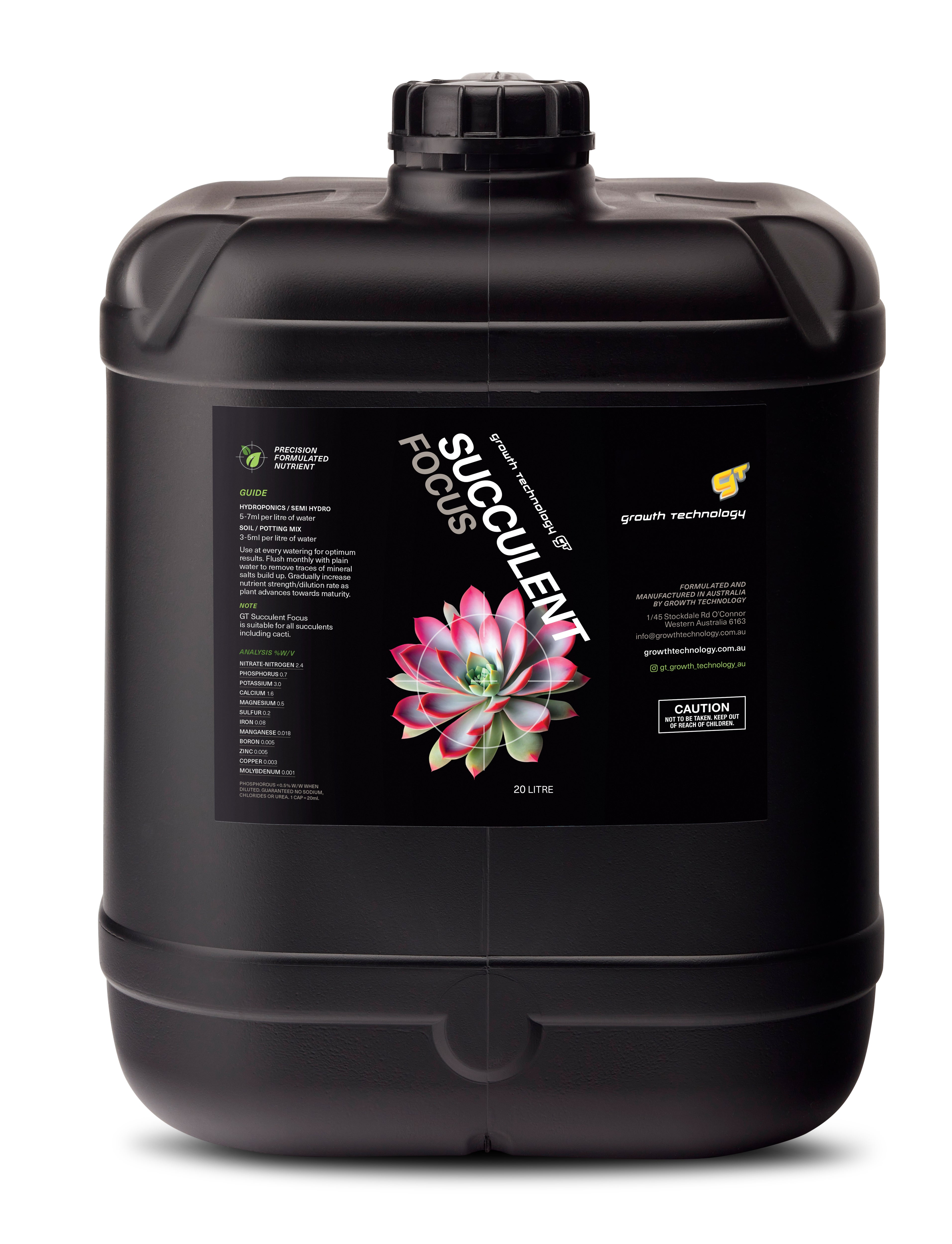 GT Succulent Focus Nutrient Concentrate for Succulents and Cactus