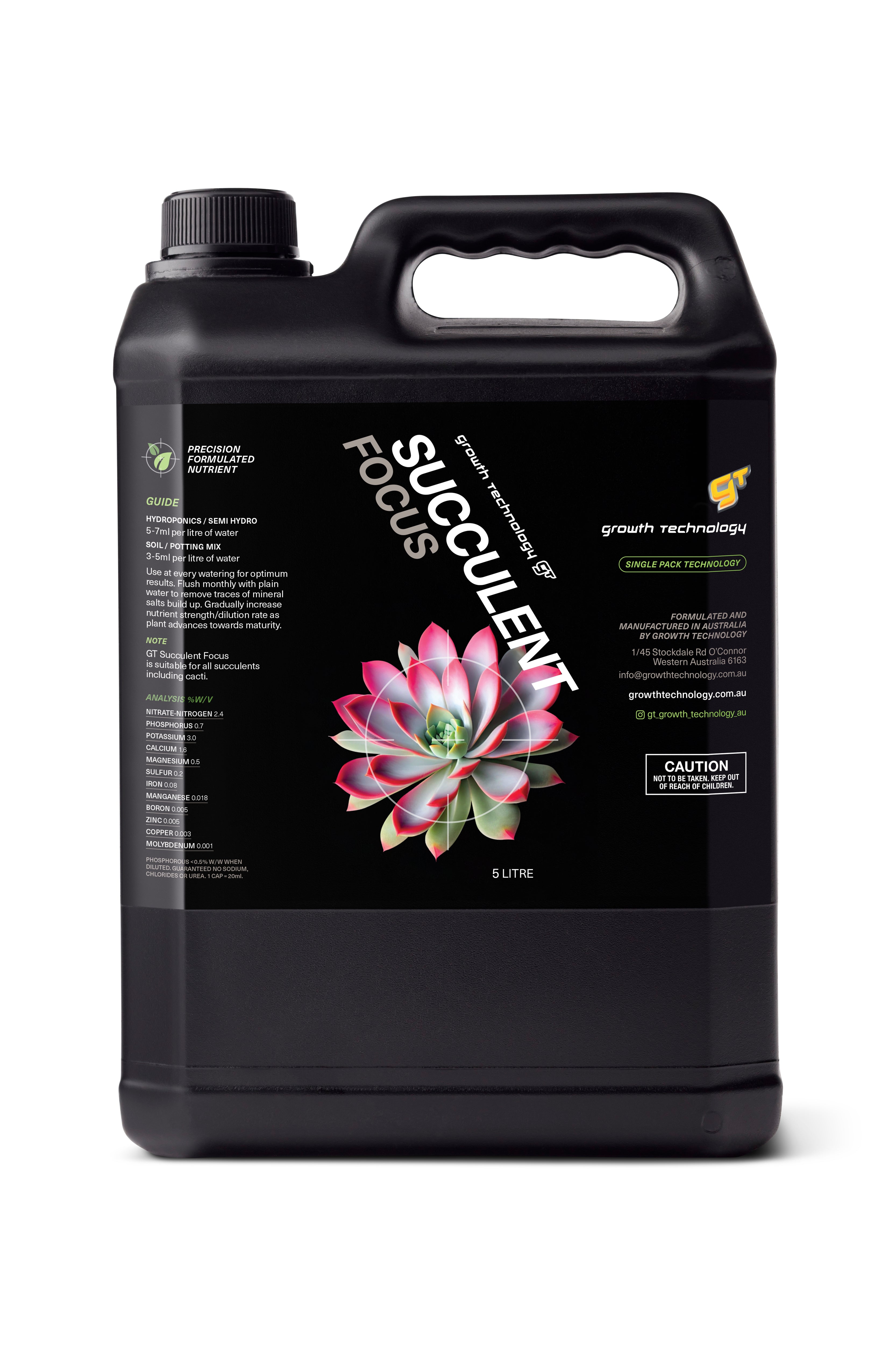 GT Succulent Focus Nutrient Concentrate for Succulents and Cactus
