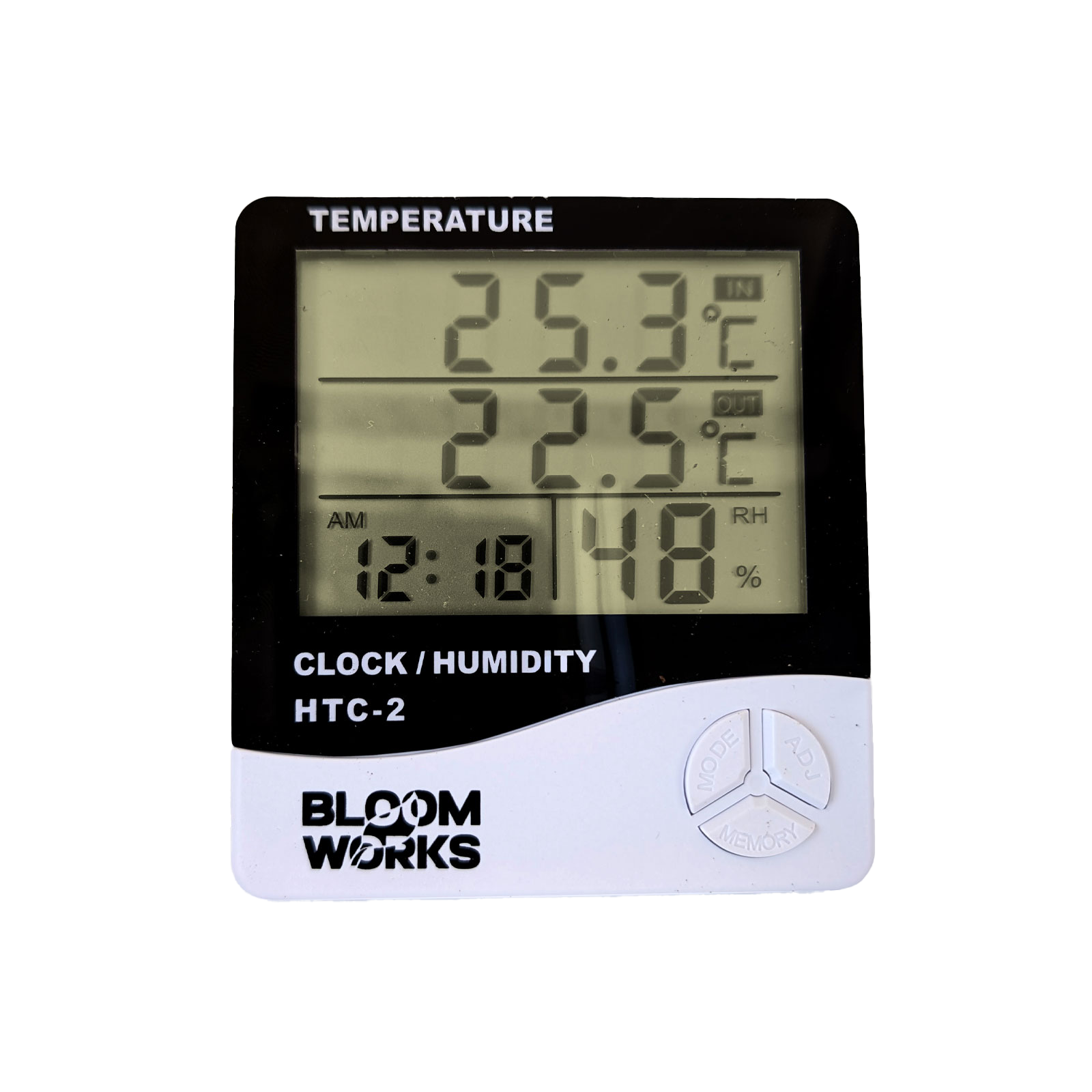 Bloom Works HTC-2 Digital Thermometer Hygrometer