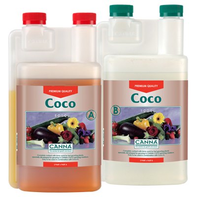 CANNA COCO A & B Dutch Hydroponic Nutrient Concentrate For Coco Medium - Hydroponic Solutions