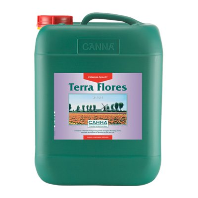 CANNA Terra Flores Dutch Bloom Nutrient Concentrate for Soils and Potting Mixes - Hydroponic Solutions