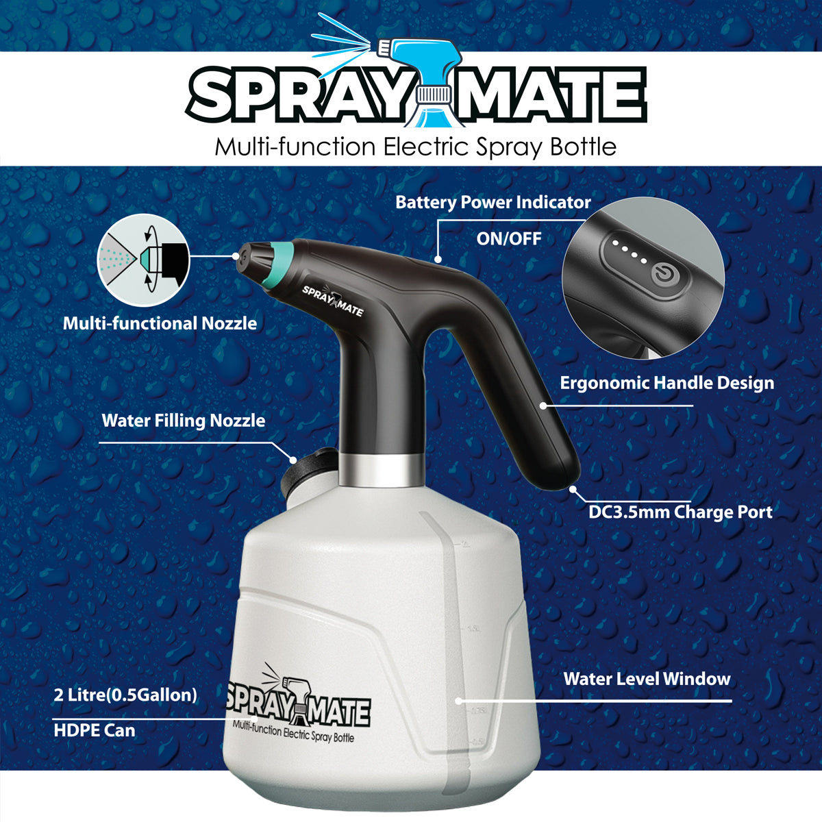 Higgins Spray Mate USB Rechargeable Sprayer