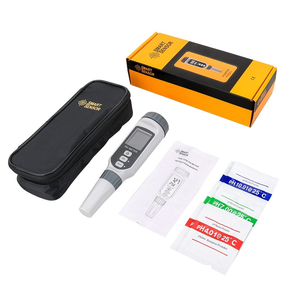 ASGA Digital pH & Temperature Pen Meter – Replaceable Probe | Auto Calibration