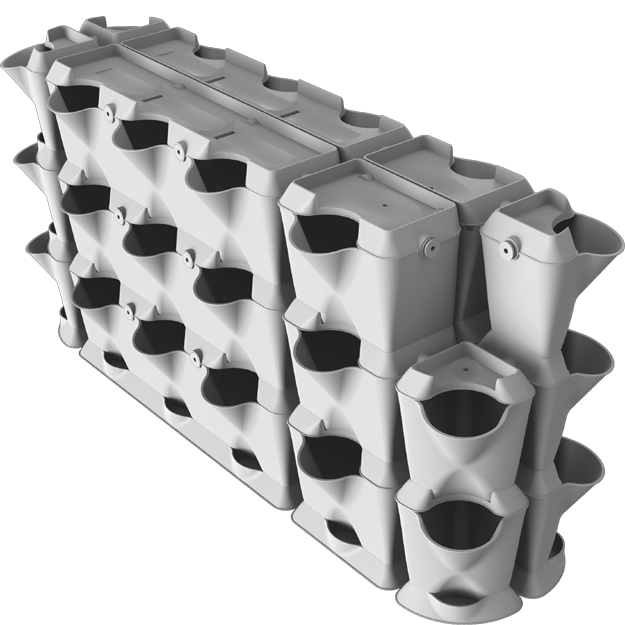 Minigarden Vertical Corner Set - Hydroponic Solutions