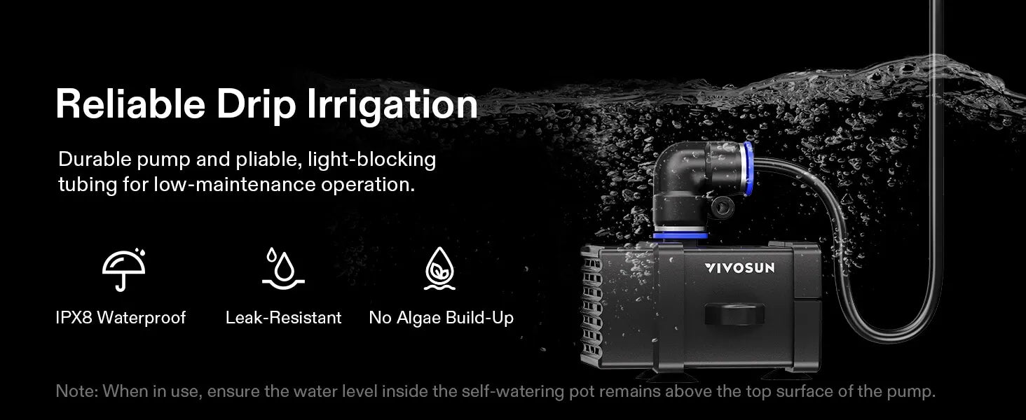 VIVOSUN FlexFeed Drip Irrigation Kit for VGrow Smart Grow Box - Hydroponic Solutions