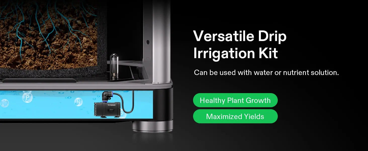 VIVOSUN FlexFeed Drip Irrigation Kit for VGrow Smart Grow Box - Hydroponic Solutions
