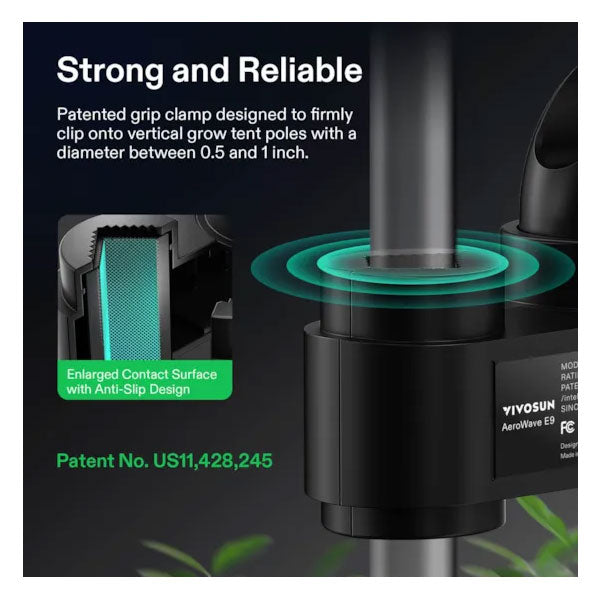 VIVOSUN AEROWAVE E9 9″ CLIP ON FAN