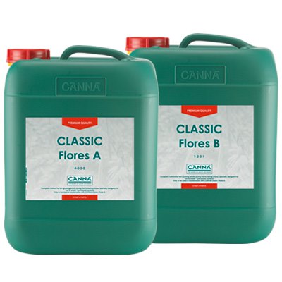 CANNA Classic Flores A & B Dutch Hydroponic Bloom Nutrient Concentrate - Hydroponic Solutions