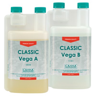 CANNA Classic Vega A & Dutch Hydroponic Grow Nutrient Concentrate - Hydroponic Solutions