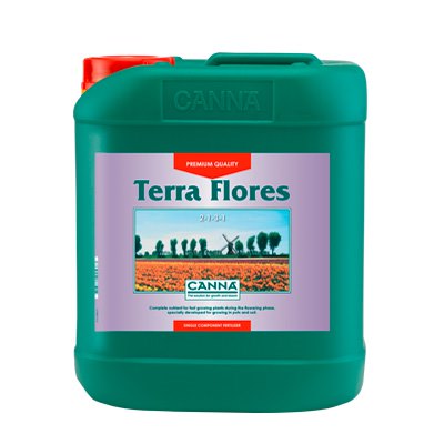 CANNA Terra Flores Dutch Bloom Nutrient Concentrate for Soils and Potting Mixes - Hydroponic Solutions