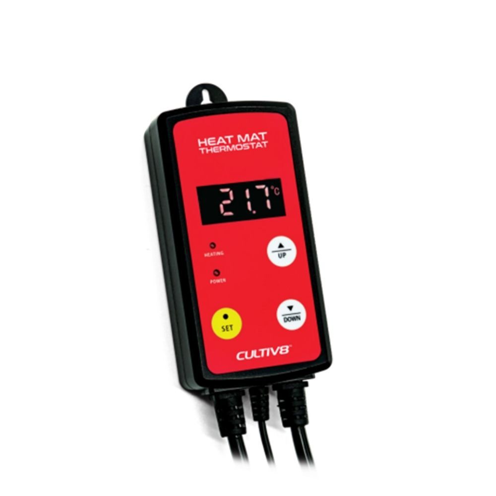 Cutiv8 Digital Heat Mat Thermostat, Temperature Controller - Hydroponic Solutions