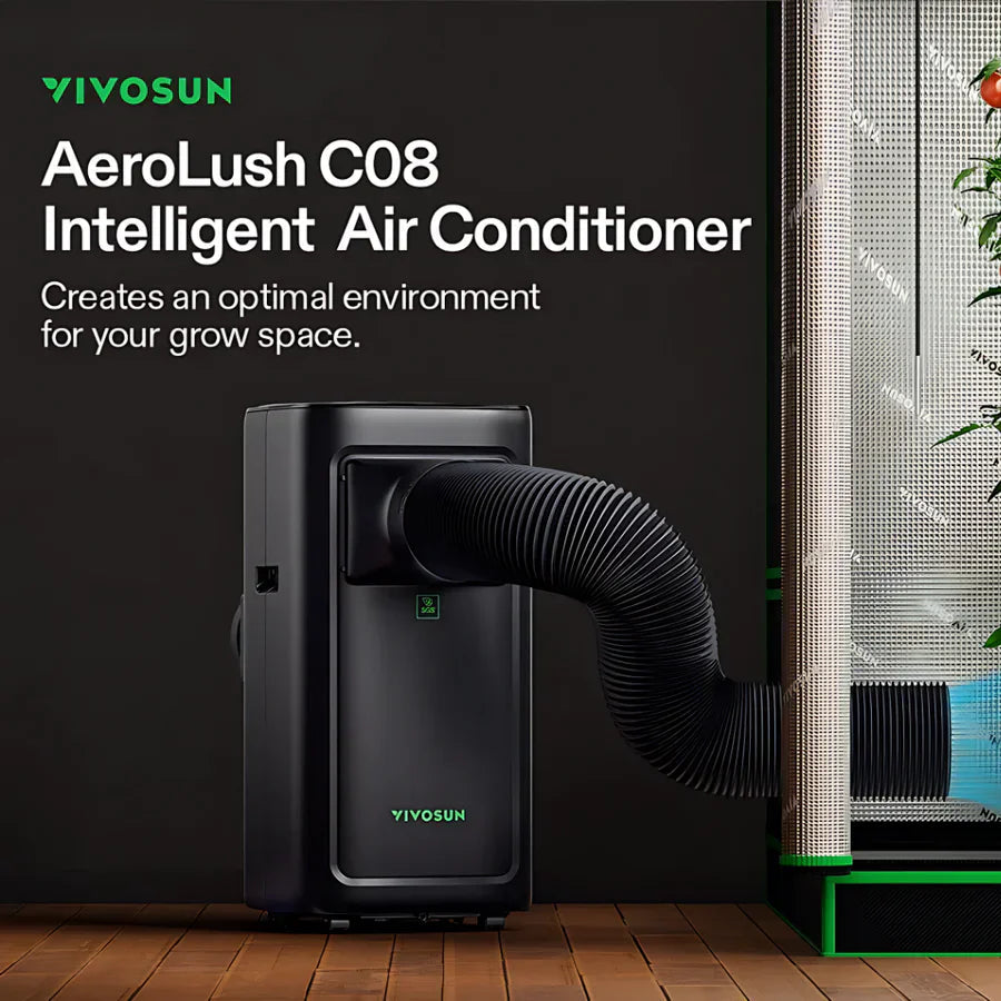 air conditioning for grow tent Vivosun AeroLush C08 Intelligent Grow Tent Air Conditioner