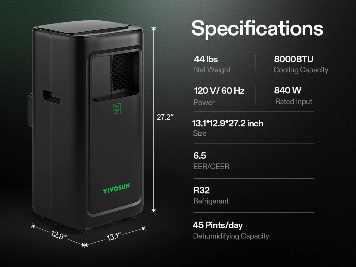 Vivosun AeroLush C08 Intelligent Grow Tent Air Conditioner