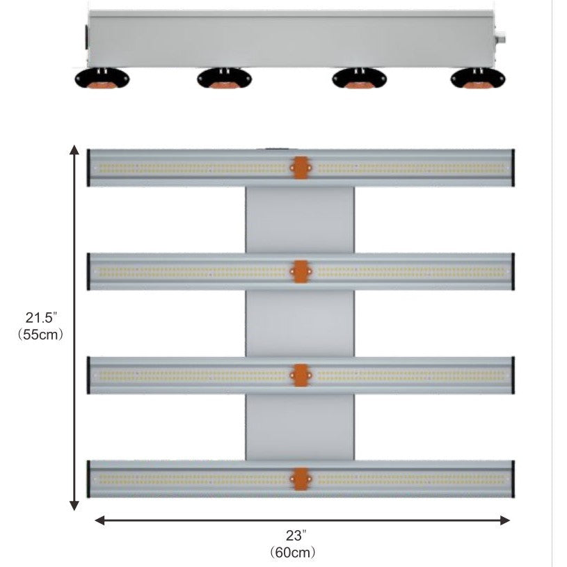 Nanashi Evolutio X-Series Full Spectrum High Output LED Plant Grow Lights - Hydroponic Solutions