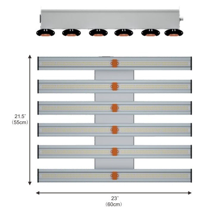 Nanashi Evolutio X-Series Full Spectrum High Output LED Plant Grow Lights - Hydroponic Solutions