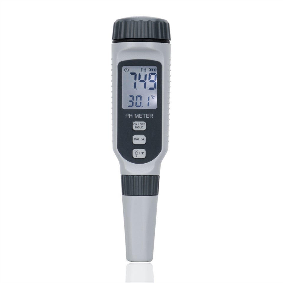 ASGA Digital pH & Temperature Pen Meter – Replaceable Probe | Auto