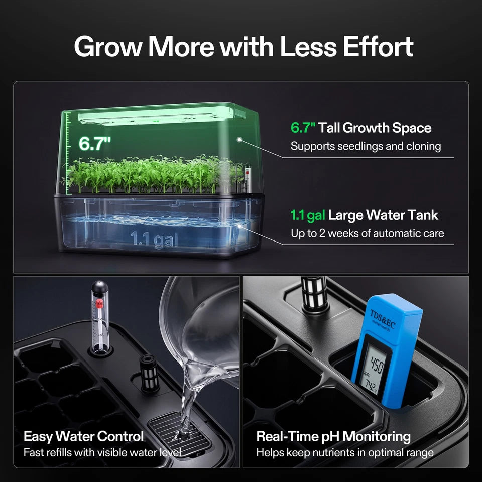 VIVOSUN VSeed S40 Smart Seedling Box – Indoor Seed Starting & Cloning System